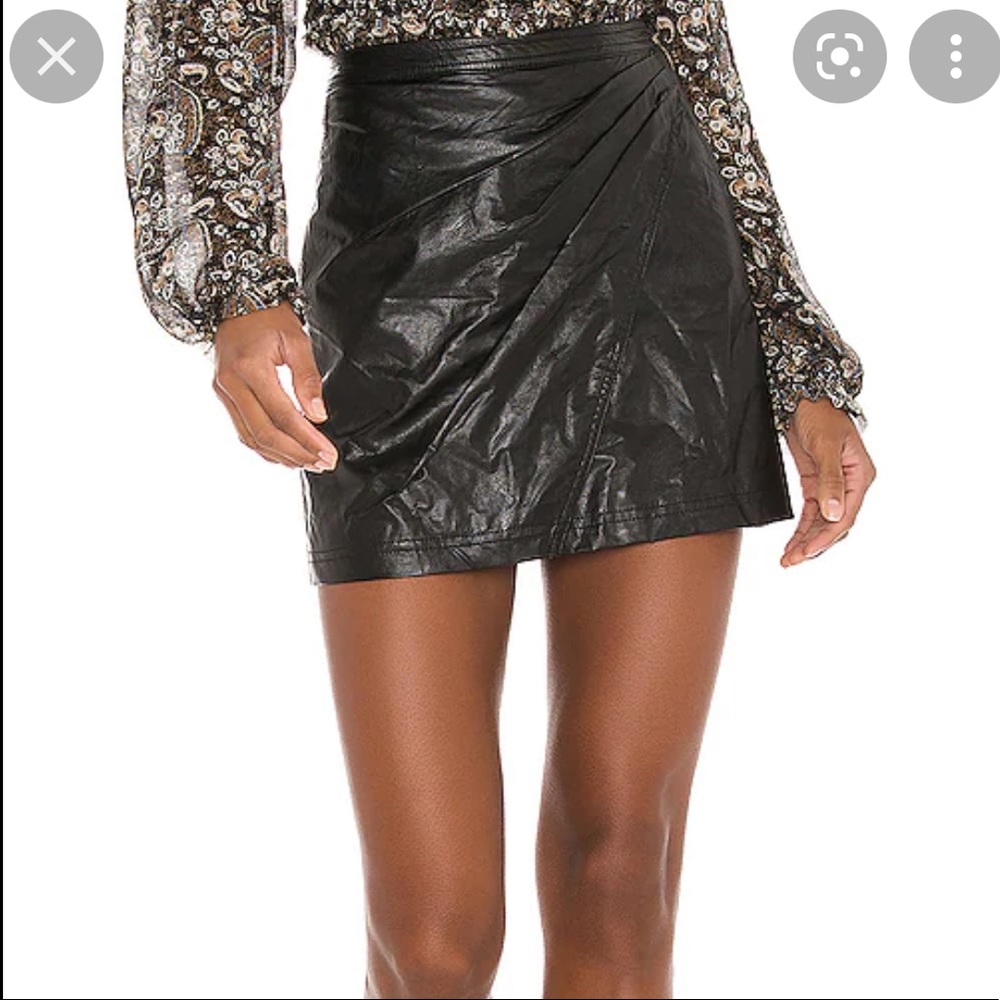 Free People vegan leather skirt NWT